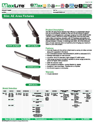 Slim AE Series Area Light